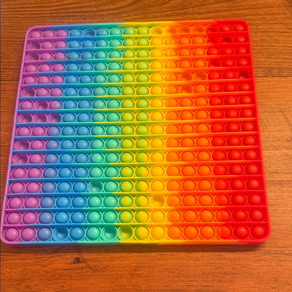 Colorful Rainbow Bubble Pop Toy